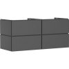 Skrinka pod umývadlo pod dosku Hansgrohe Xilesa E 137,5x62x55 cm bridlicová matná šedá mat 54305760