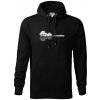 Gitara príroda - Mikina pánska Cape s kapucňou - 3XL ( Čierna )
