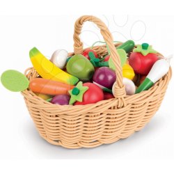 JANOD 05620 drevená zelenina a ovocie v prútenom košíku od 23,99 € -  Heureka.sk