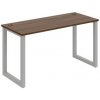 Hobis Pracovný stôl UNI O, 140x75,5x60 cm, orech/sivá