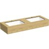 Kompaktná doska pod umývadlo s umývadlom Intedoor TRENTA Compact dub x 130 cm až 160 cm x 50 cm S výrezom