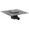 Hansgrohe RainDrain Point - Podlahová vpusť, 10x10 cm, kefovaná nerezová oceľ 56246800