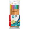Liner STABILO point 88 - sada 8 pastelových farieb