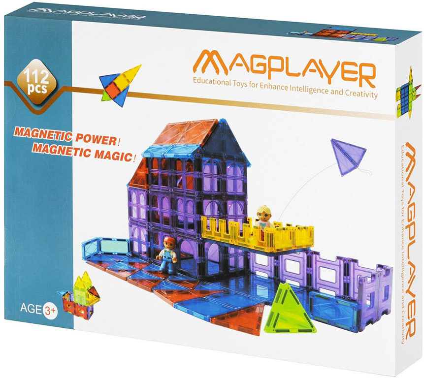 Magplayer magnetická stavebnice 112 ks