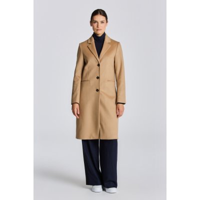 Gant D1. Woll Blend Tailored Coat hnedý