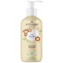 Detské šampóny Attitude Detské telové mydlo a šampón 2 v 1 Babyleaves s vôňou hruškovej šťavy 473 ml