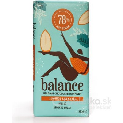 Balance mliečna čokoláda mandle a morská soľ se stévií 100g od 3,27 € -  Heureka.sk