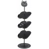 YAMAZAKI Stojan na detské topánky Cat 7964, na 4 páry, š.18 cm, kov/plast, čierny