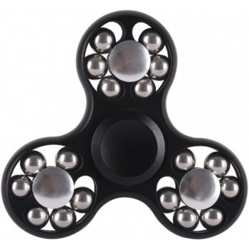 Fidget Spinner Real steel 18 ball Black