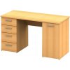 Kondela EUSTACH NEW BK 0000355598 - písací stôl buk 4Z/1D