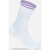 Mr. Socks Ponožky Premium L 05008, tenisové COT885008e30zr-white/lilac 42-46 Bílá/fialová lilac