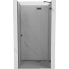 Mexen, Mexen Lunar pravé otočné sprchové dvere 80 cm, transparentné, pištoľový kov - 834-080-000-95-00-P