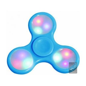 Fidget Spinner s LED osvetlením modrý