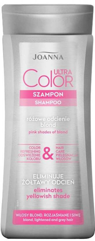 Joanna Ultra Color System Pink šampón pre blond zosvetlené a sivé vlasy 200 ml