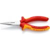 Polguľaté kliešte Knipex 25 06 160 SB s čepieľkami