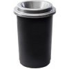 Guľatý plastový kôš na triedený odpad, 50 l, šedá