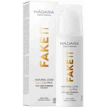 Madara samoopaľovacie mlieko Fake It prírodný vzhľad 150 ml