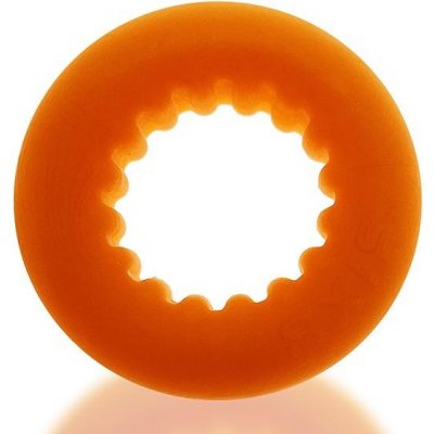 Oxballs AXIS Ribbed Cockring Orange Ice