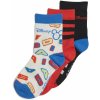 Detské vysoké bavlnené ponožky adidas A DY MM 3P K IB6776 - S