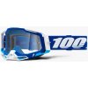 Zjazdové okuliare 100% RACECRAFT 2 Clear Lens - White Blue