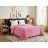 Textilomanie Zamatový prehoz na posteľ ASTRALIA, ružový Rozmer: 200 x 220 cm