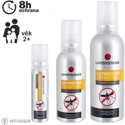 LifeSystems Expedition Sensitive repelent 100 ml 100 ml
