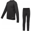 Juniorské tričko dl.rukáv + spodky SENSOR MERINO ACTIVE SET čierna 150