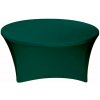 TENTino Elastický obrus STANDARD na okrúhly stôl 122 cm Farba obrusu: TMAVOZELENÁ / WILLOW GREEN