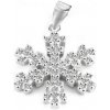 Beneto Módny strieborný prívesok Snehová vločka AGH679