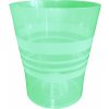 Plastkon dekorativní kvetináč Orchid 15 cm transparentní zelený