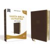 Reina Valera 1960 Santa Biblia Ultrafina, Letra Gigante, Leathersoft, Café, Interior a DOS Colores