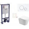 Cenovo zvýhodnený závesný WC set SAT do ľahkých stien / predstenová montáž + WC SAT Infinitio SIKOSSIN76