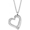 Engelsrufer Romantický strieborný náhrdelník so srdiečkom ERN-FOREVER-ZI