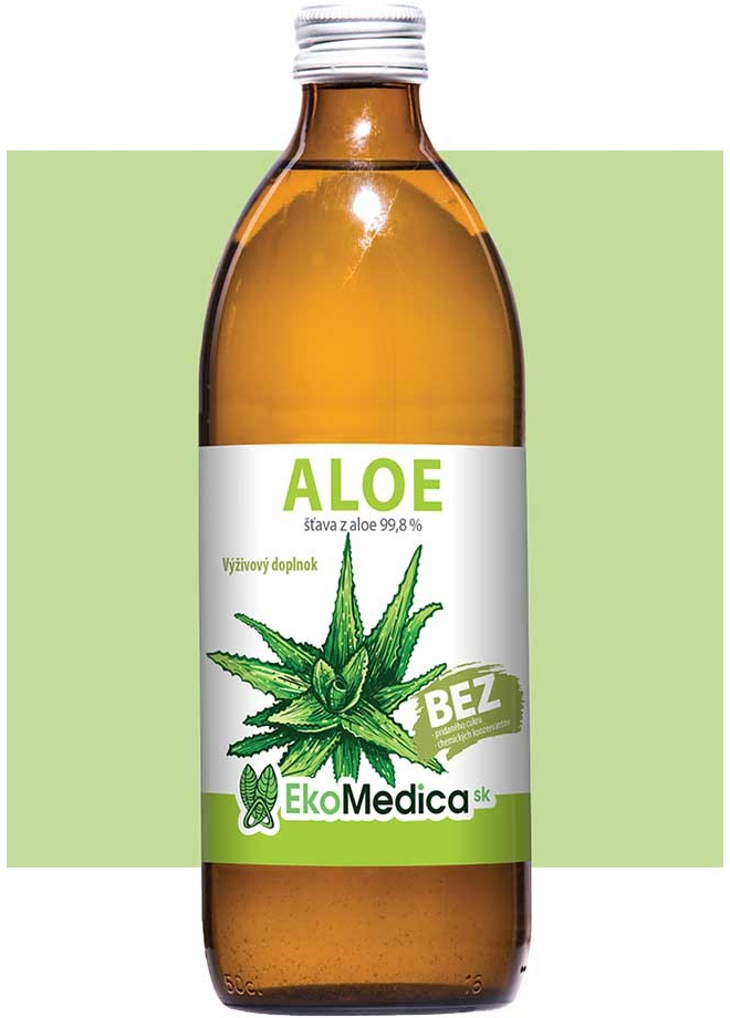 EkoMedica SK Aloe s dužinou 99 8% šťava 0,5 l