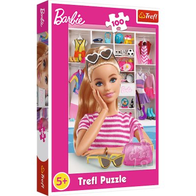 Trefl Puzzle 100 dielikov - Zoznámte sa s Barbie / Mattel, Barbie 16458