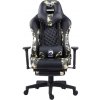 Herná stolička Marvo CH-134, čierna, odnímateľné vankúšiky, polohovateľné (CH-134)