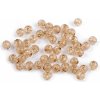 Plastové korálky kraklované Ø8 mm - (17) béžová (500 g)