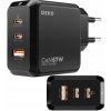 Rýchla Nabíjačka USB C Univerzálna 3x USB 67W 65W Typ C