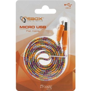 SBOX USB-103CF-O USB 2.0/MicroUSB, oranžový