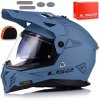 Prilba LS2 MX702 Pioneer II Solid Matt Misty Blue, homologácia 22.06