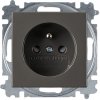 1-zásuvka grafit s clonkami bez rámčeka 5521B-A0235795 BASIC55 ABB