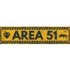 Ceduľa Area 51 - 40cm x 10cm Plechová tabuľa