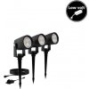 Philips 8720169386976 GardenLink Low Volt 24V Reuel Starter Kit vonkajšie zapichovacie svietidlo/reflektor LED V125mm + hrot145mm 1,5W/180lm 2700K IP44 čierna 3-set+napájací zdroj+kábel 5m