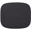 Muuto Podsedák Fiber Lounge Chair Seat Pad, black leather