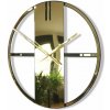 Nástenné kovové hodiny UNIQUE zlaté