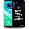 Picasee silikónový prehľadný obal pre Motorola Moto G8 - Black Dollar