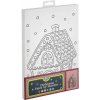 CCG XMAS maľovanie podľa čísel na plátne – perníková chalúpka 30 × 19 cm