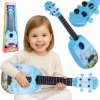 GITARA UKULELE PRE DETI NÁSTROJ NA UČENIE SA 4 STRUNY MODRÁ