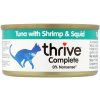 Výhodné balenie Thrive Complete 24 x 75 g - Tuniak s krevetami a kalamármi