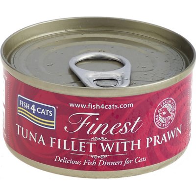 FISH4CATS Konzerva pre mačky Finest tuniak s krevetami 70 g